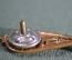Знак парашютист отличник, 10 прыжков. Тяжелый, винт. СССР. #1