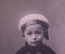 Фотография  "Ребенок в бескозырке Аврора". 1920-е годы. СССР.