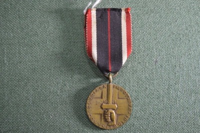Медаль "За крестовый поход против коммунизма". 1941 год, бронза, Румыния. Оригинал.