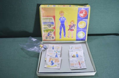 Игра настольная "Мы по улице идем". ГАИ. ОРУД. Изд. Малыш. 1974 год. СССР.
