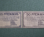 Нотгельды Бюккебург (2 штуки) Notgeld Bückeburg. 1 июля 1917 года, Саксония, Германия.
