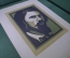 Линогравюра "Крамской Иван Николаевич, портрет". Мастер графики Вячеслав Савосин. 1983 год, СССР.