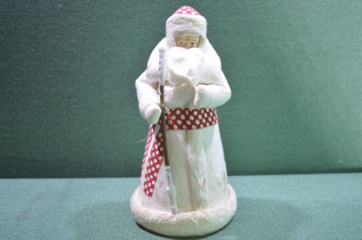 Дед Мороз ватный, 22 сантиметра. СССР.