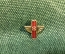 Значок "Лыжи с крыльями, снежинка, зимние виды спорта, СССР" легкий 