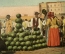 Открытка "Арбузный рынок". Mercato di Cocomeri. Е. Рагозино. Галерея Умберто, Неаполь.