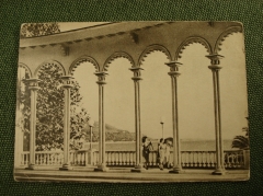Открытка "Гагра. Колоннада". Чистая, 1955 год. #O1