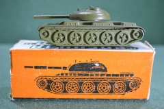 Машинка игрушка "Танк Т - 54". В коробке. Военная техника ТПЗ. Тула. СССР. #G1