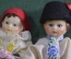 Куклы парные в национальных одеждах. Коробка. Чехословакия. Lidova Tvorba Uh.Brod. 1970-е