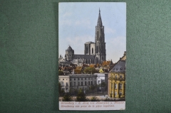 Открытка старинная "Город Страсбург". Цветная. Strassburg. Франция. #O4