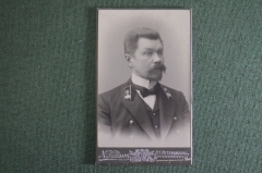 Фотография старинная кабинет - портрет "Чиновник Статский Советник". Кадысон. Царская Россия. 1910
