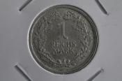 Монета 1 марка рейхсмарка 1925 года. J. Серебро. Рейх. Германия. aUNC. Монета 1 марка рейхсмарка 1925 года. J. Серебро. Рейх. Германия. aUNC.