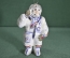 Елочная новогодняя игрушка "Космонавт СССР". Фарфоровая мануфактура. Фарфор. Космос. Россия.