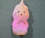 Елочная новогодняя игрушка "Медведица медведь". Стекло. МПО Иней. #2. СССР.
