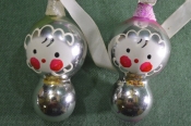 Елочные стеклянные игрушки 