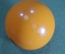 Елочная игрушка, украшение новогоднее "Шар оранжевый с цветком". 8,6 см. 