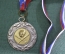 Медаль спортивная "2-е место, Чемпионат по бейсболу, Москва, 2003". Baseball Softball.