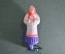 Елочная игрушка стеклянная "Старуха, Сказка о золотой рыбке". Доброе лицо. Стекло, прищепка. 