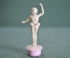 Игрушка "Балерина у зеркала Eva". Колкий пластик. Оригинальная коробка. Польша. 1950-е годы.