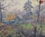 Картина «Осень в Бутово». Автор Бусыгина Людмила. Оргалит, масло.1989 г.