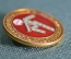 Знак, значок "Чемпионат мира, футбол. World Cup Football Championship". Италия, 1990 год.