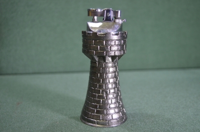 Зажигалка газовая настольная "Башня крепость". Япония. 1970 годы. #U