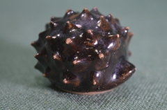 Статуэтка керамическая "Еж малый". Обливная керамика. Елгава. СССР. #U