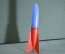 Игрушка "Ракета". Пластмасса. 25см. Клеймо. Завод Прогресс. Космос. Космонавтика. СССР.