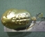 Елочная стеклянная игрушка "Сова совенок". Стекло, подвес. СССР. #1