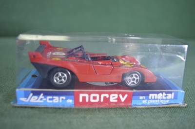 Машинка модель "835 Ferrari 008 312 P". Norev Jet Car. Оригинальная коробка. Франция. 1970-е. #U