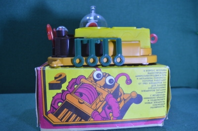 Игрушка "Космический вездеход Фантазия". Коробка. Завод Огонек. СССР. #G4