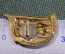 Знак, значок "ВСХВ". Клеймо ЛЭ, Ленэмальер. Всесоюзная Сельскохозяйственная Выставка. Тяжелый металл