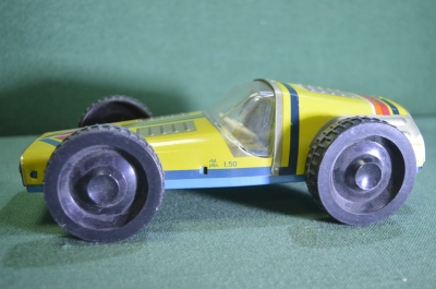 Игрушка машинка гоночная жестяная. 25 см. Норма. Norma. СССР. #G1