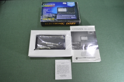 Записная книжка электронная дневник "Citizen ED 4800". Коробка. Инструкция. Япония. 1980е #X4