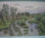 Картина "Коровы у реки". Оргалит, масло. Худ. Краснов Б.А.