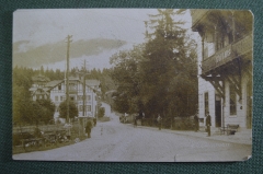 Открытка старинная "Городская улица". Schulhaussthasse. Германия. #O2