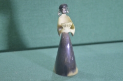 Статуэтка из натурального рога "Цыганка гадалка с картами". Ручная работа. Рог. СССР. #U