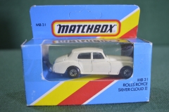 Игрушка машинка модель "Rolls Royce Silver Cloud". Matchbox. Макао. 1985 год. #G2