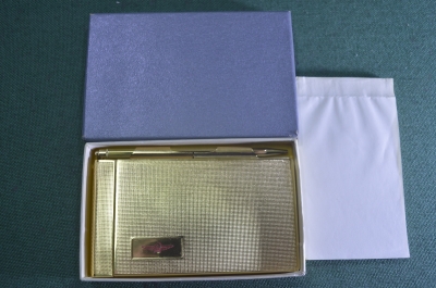 Блокнот металлический записная книжка с ручкой и сменным блоком "Аэрофлот". Чистый. Коробка. СССР.