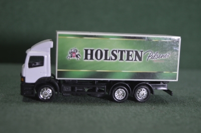 Модель, машинка. Пивной грузовик, фура. Пиво Hoslten Pilsner Premium. Германия / Китай.
