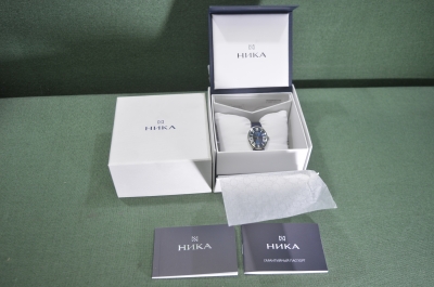 Часы женские наручные "Ника". 100 лет Московскому Уголовному Розыску. МУР. МВД. Серебро 925. РФ. #U