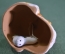 Игрушка елочная "Рыжий ленивый кот и мышка". Кошка, мышь. Керамика, майолика, ручная роспись. #4