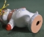 Игрушка елочная "Снеговик фигурист". Фигурное катание, коньки. Керамика, майолика, ручная роспись #2