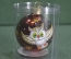 Елочная игрушка из стекла, шар "Лесной", красный. Стекло. Клинское объединение "Елочка".