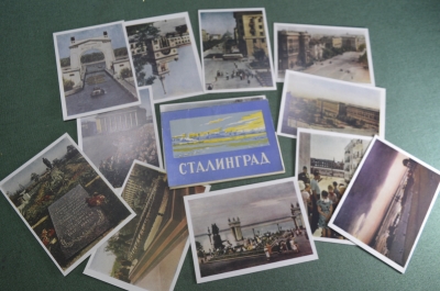 Открытки "Сталинград". Набор 12 шт. ИЗОГИЗ. СССР. 1958 год. #O2