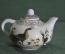 Чайник, чайничек миниатюрный. Фарфор. Павлины. Nagoya, Collection Japan style.