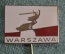 Знак значок "Варшава". Тяжелый металл. Эмаль. Периода СССР.