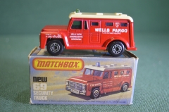 Машинка модель Matchbox Superfast "Armored Truck". Коробка. Великобритания. 1978 г.