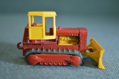 Машинка модель бульдозер Matchbox "Case Tractor". Великобритания. 1969 г.