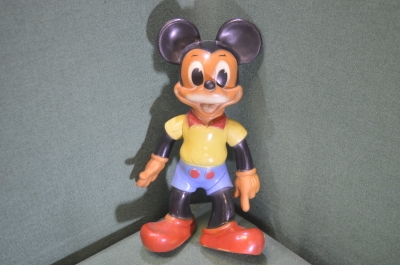 Игрушка резиновая "Микки Маус большой". Дисней. Disney. США. Америка. 1964 год.