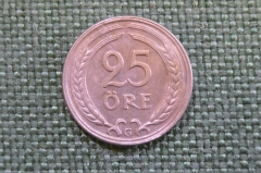 Монета 25 эре 1940 года. Швеция.